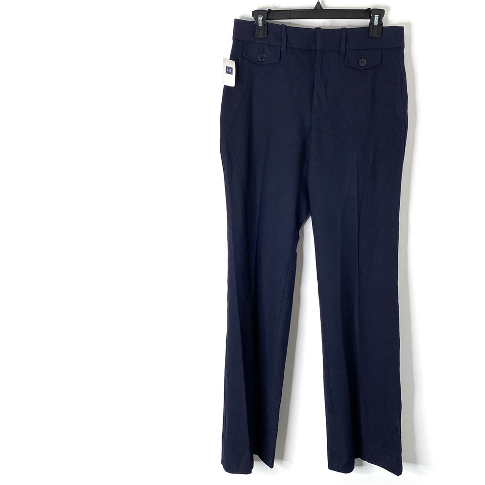 GAP High Rise Baby Boot Trouser Navy Career Pants NWT